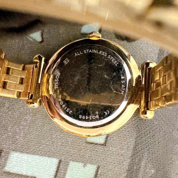 Fossil BQ3498 Tillie Three-Hand Gold-Tone Stainless Steel Watch main image 5